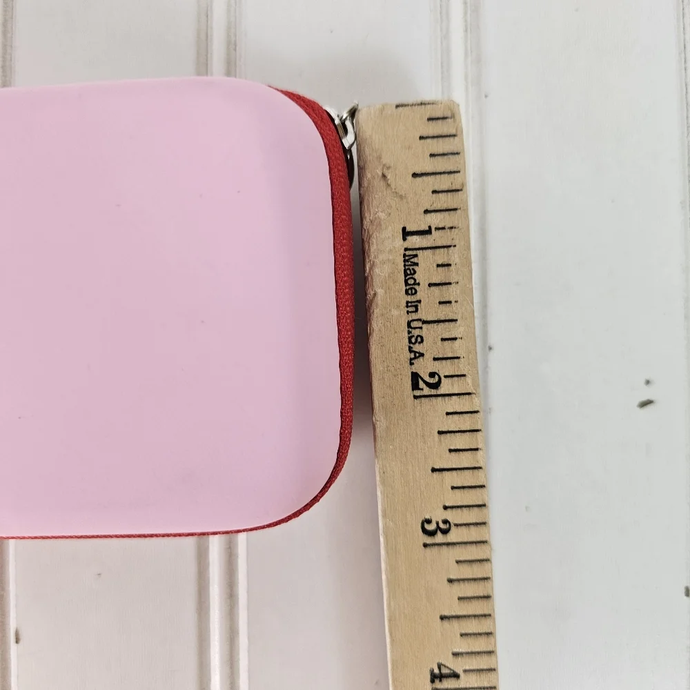 Missoni Sunglasses Case Pink Red Zip Around and Lanyard ONLY‎